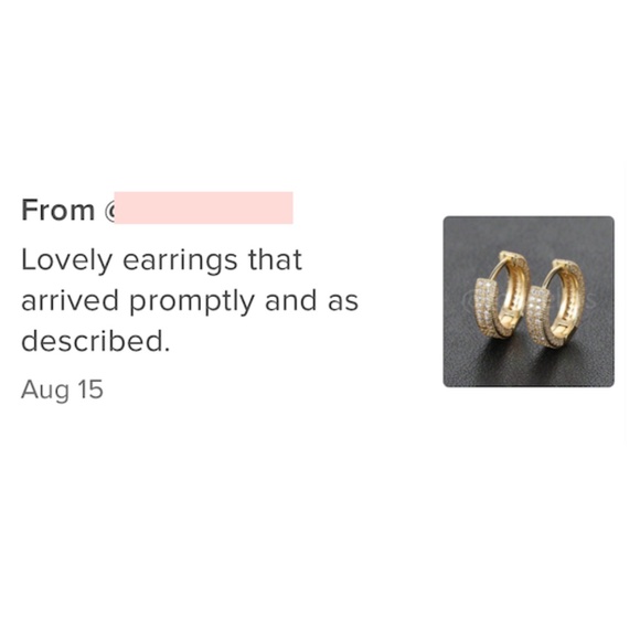 Gold Tone Hoop Earrings Faux Gem Stones Cubic Zirconia - Picture 8 of 8